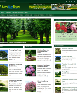 Save the Trees PLR Blog