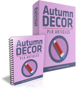Autumn Decor PLR Articles
