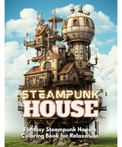 Steampunk House Adult Coloring Book