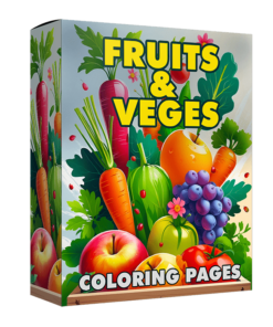 Fruit and Vegetable Coloring Pages (Printable)
