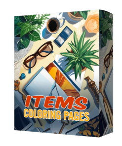 Items and Elements Coloring Pages for Kids